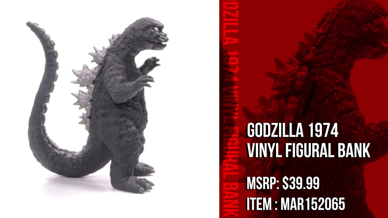 Godzilla 1974 VInyl Coin Bank 360