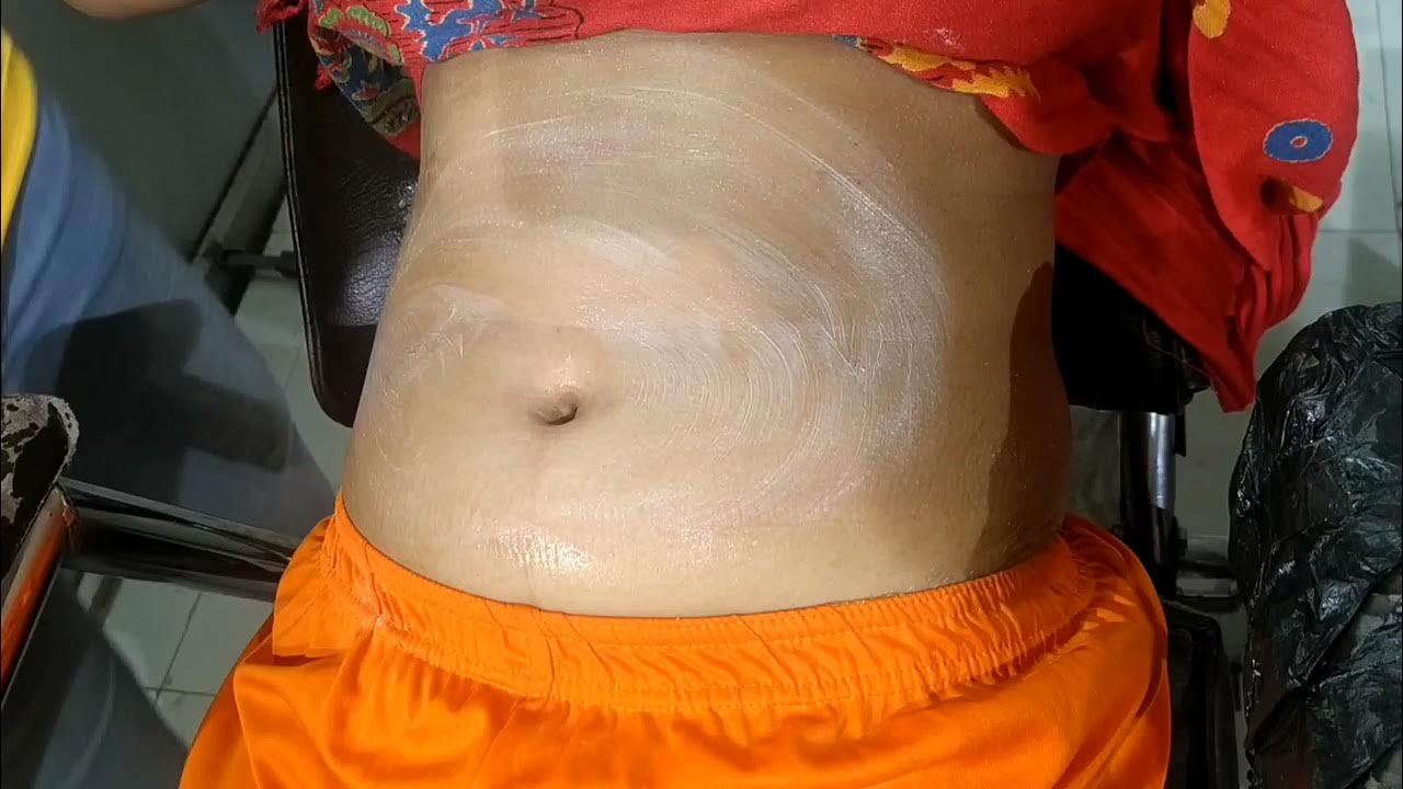 How to do Stomach waxing with out any pain पेट की वैक्सिंग कैसे करें easy tutorial parlour