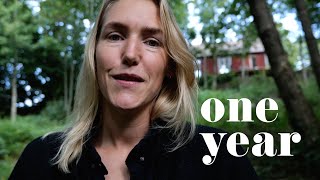 One year of renovating an old house and garden in Sweden  with reused material