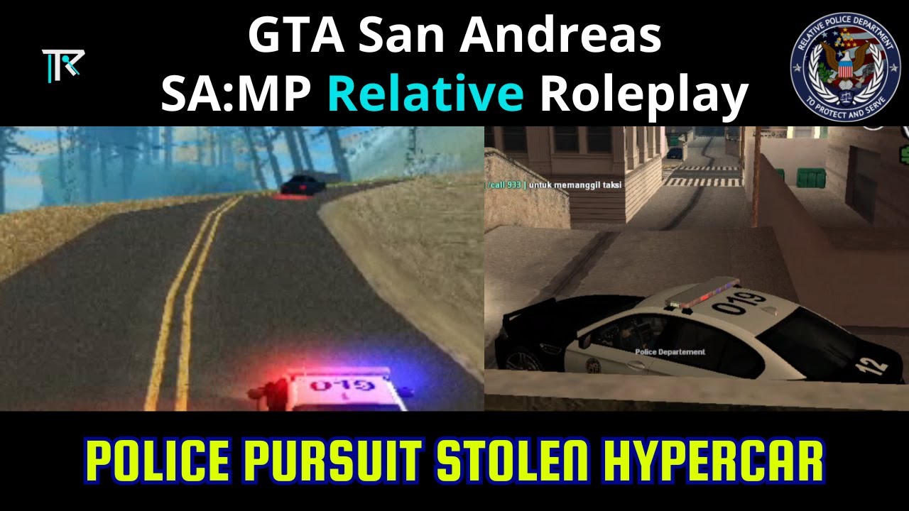 Police On Duty Pursuit Stolen Vehicle | GTA San Andreas Roleplay - SA ...