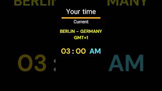 GMT+1｜03:00 AM｜BERLIN