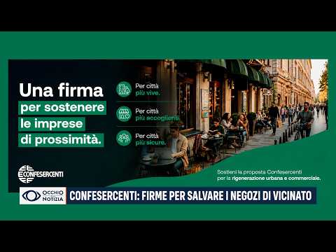 Video Confesercenti: firme per salvare i negozi di vicinato