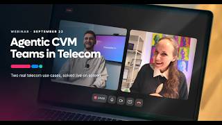 Details The Agentic CVM Team. Limitless by design. | 2x Telecom CVM Use Cases in Practice Update