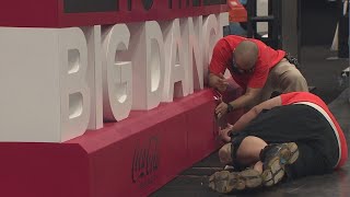 Finishing touches underway for Final Four Fan Fest at GRB in downtown Houston