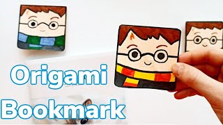 Оригами Закладка Гарри Поттер из бумаги | Origami Harry Potter Bookmark