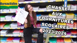 MA CHASSE AUX FOURNITURES SCOLAIRES 2023/2024