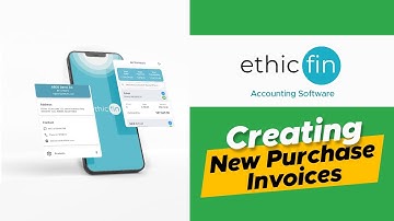 How to create New Purchase Invoices in Ethicfin Accounting Software
