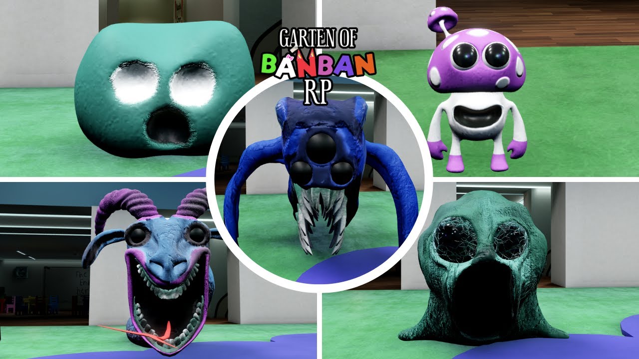 Garten Of Banban RP X - ALL NEW Morphs Showcase 4K60 - YouTube