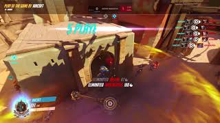 Junkrat Play of the Game Quintuple Kill - 5 Kills Wheel (Overwatch, PotG, PC)