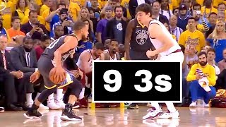 Steph Curry 9 Threes | Broke Finals Record | Game 2 Cavs vs Warriors