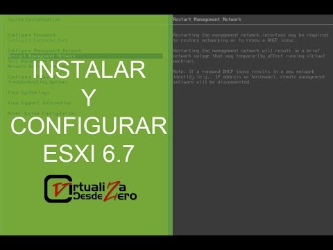 Instalar y Configurar ESXi 8, 7, 6.7, 6.5 y 6 (VMware vSphere)