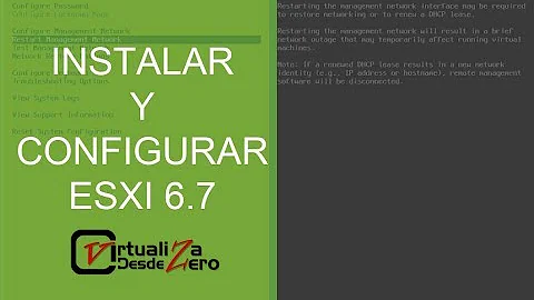 Como configurar ESXi?