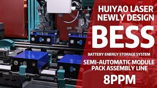 8 PPM Semi-Auto Battery Module PACK Line | High Efficiency & Cost-Optimized | Huiyao Laser
