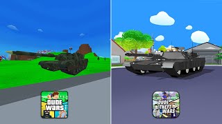 Tank in Dude Wars Vs Tank in Dude Theft Wars !!! 🤔🤔🤔