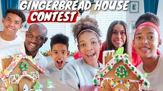 gingerbread house contest with a very competitive family! *vlogmas day 17*
