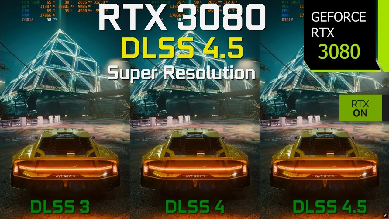 NVIDIA DLSS 4.5 on the RTX 3080 - How Bad is the Performance Hit at 4K, 1440p and 1080p?