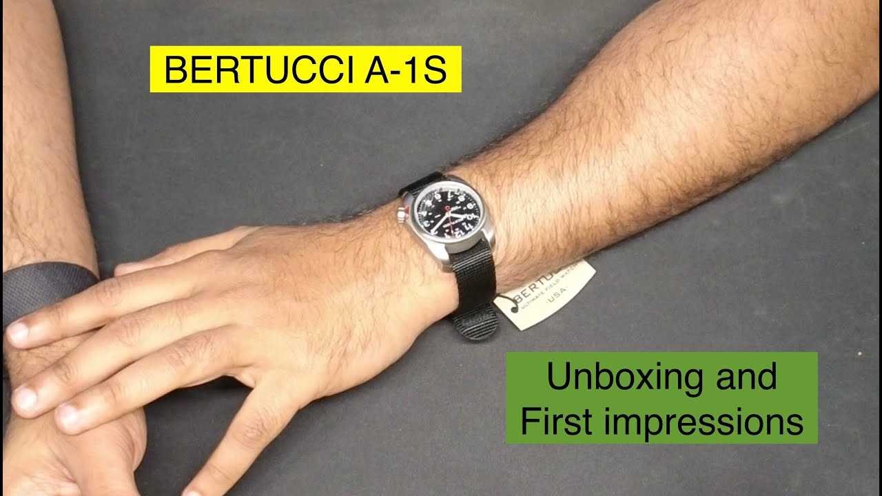 Bertucci A-1S Field Watch Unboxing and First Impressions - YouTube
