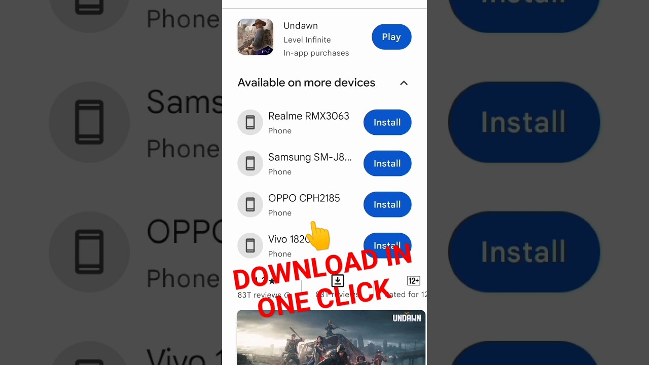 How to download undawn game in android 