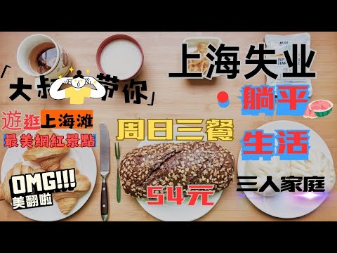 上海失業躺平家庭周日三餐分享逛游上海最美網紅新地標上海實事最前線家常菜製作上海生活成本底層真實生活54元（220臺幣1168日本円＄7.5美元）20251102