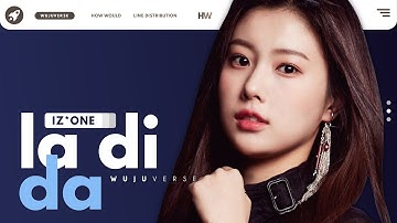 IZ*ONE — LA DI DA (EVERGLOW) | Line Distribution