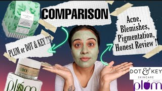 Best Face Masks for Clear Skin | Plum OR Dot & key  Which is Better  REVIEW + COMPARISON