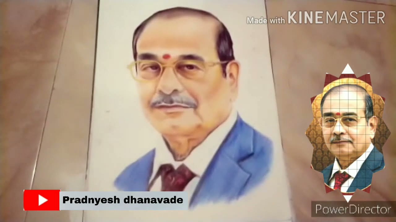 Shri Appasaheb dharmadhikari sketch revdanda beach revdanda YouTube