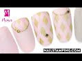 🧶🍂Glittering stamping nail art with diamond motives (nailstamping.com)