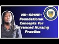NR-581NP: Foundational Concepts for Advanced Nursing Practice