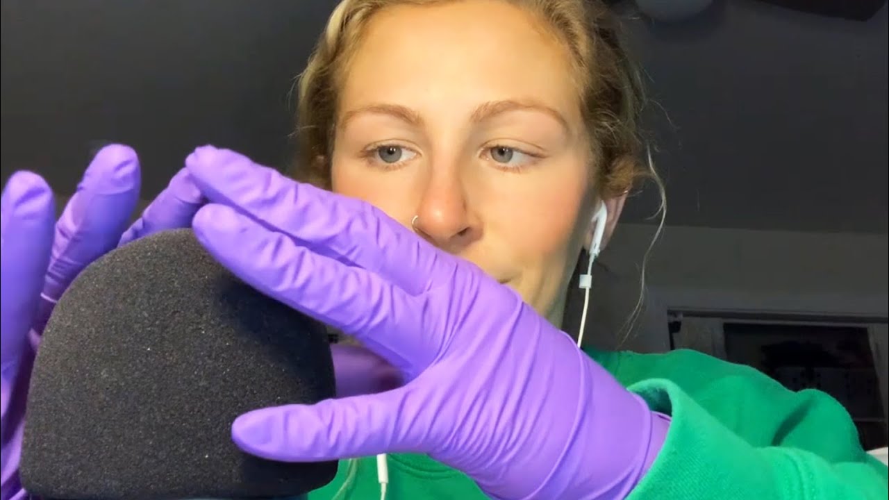 ASMR ✸ Latex Gloves Hand Sounds & Soft Whisper
