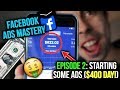 FACEBOOK ADS MASTERY: EPISODE 2 - FIRST $400 DAY THIRD DAY OF RUNNING ADS (SHOPIFY DROPSHIPPING)