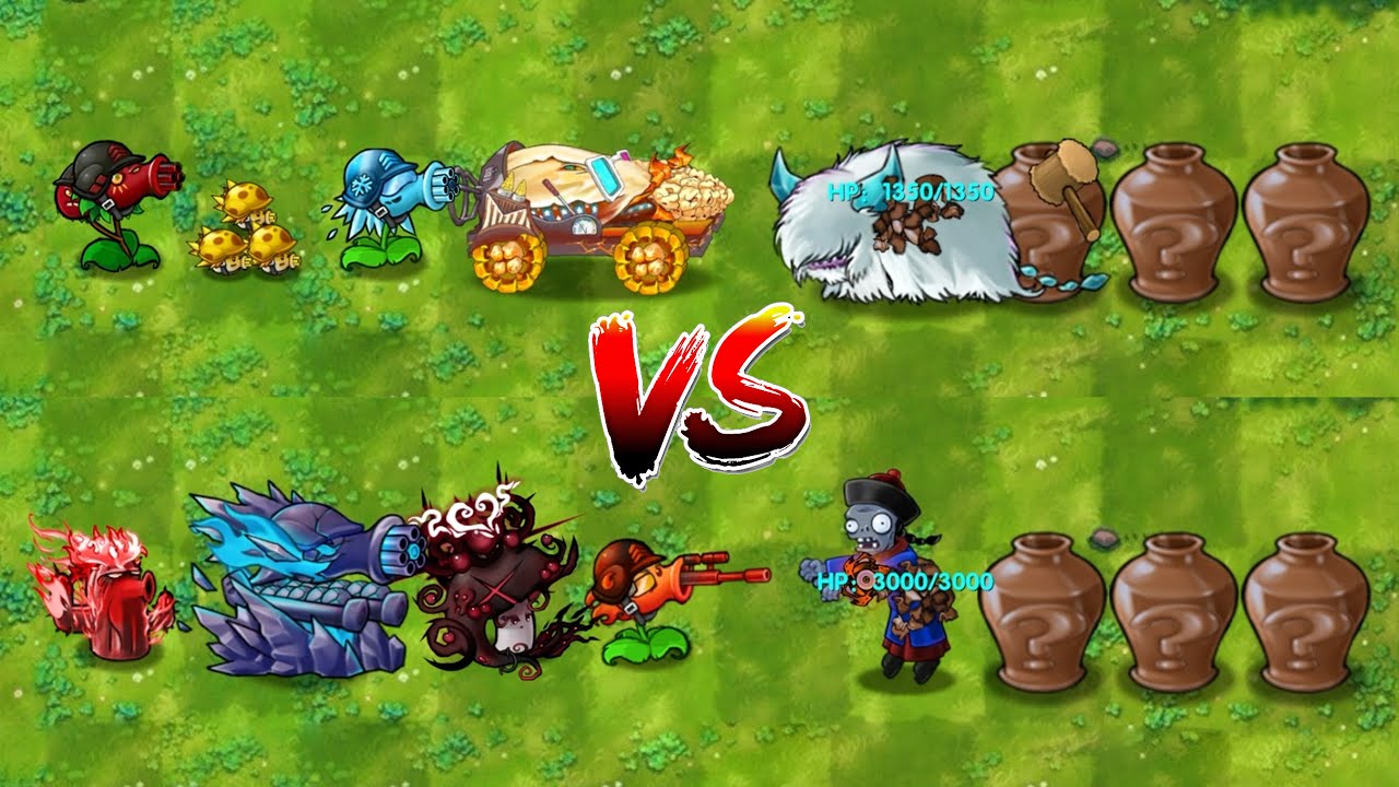 PvZ Fusion 3.0.1 -Epic Ultimate Plant Teams Vs 4 Random Zombie Vase ...