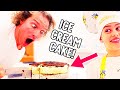 SURPRISING PAPA WITH ICE CREAM CAKE (2 Layers Home Made)