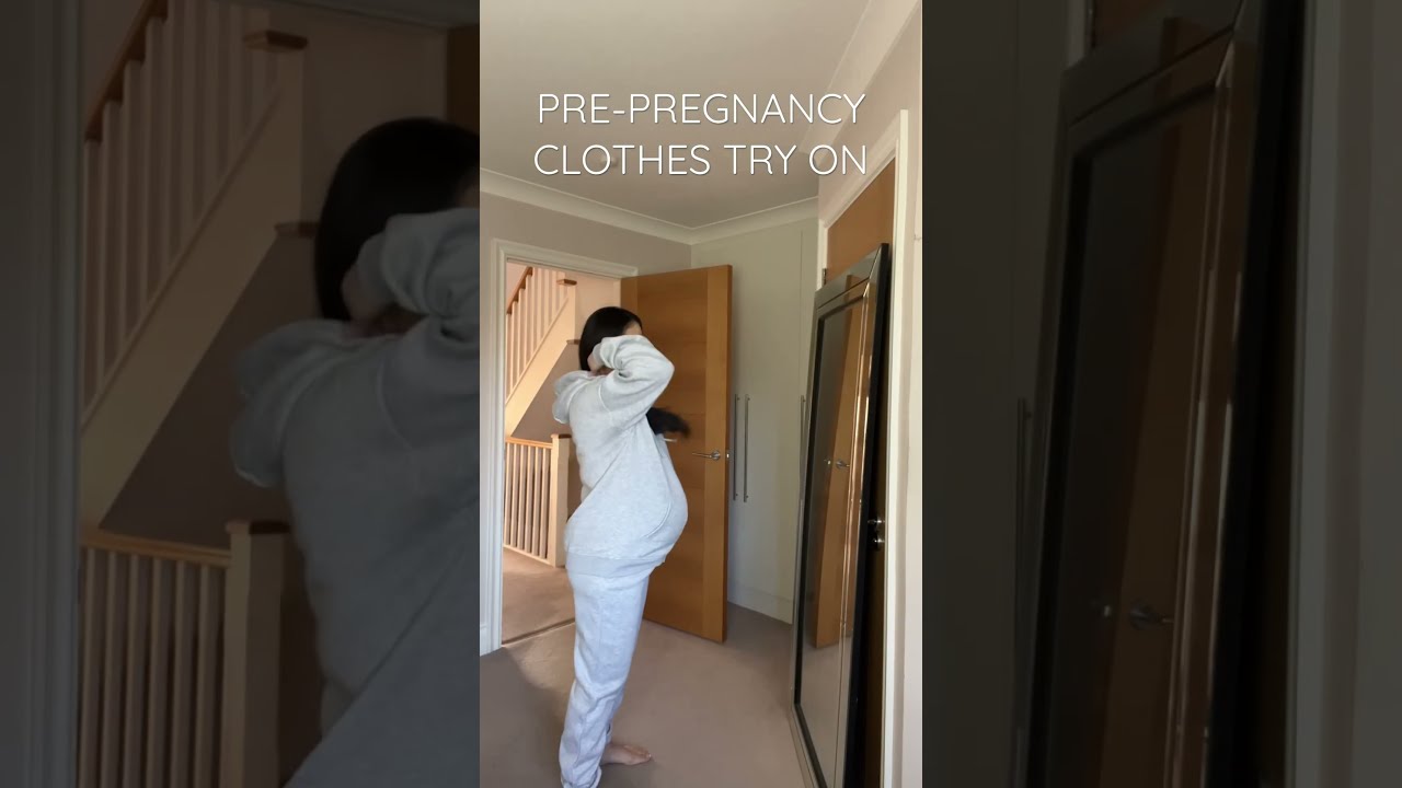 Pre-pregnancy clothes try on #shorts