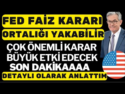 FED FAİZ KARARI BELLİ OLDU.BU KARAR ORTALIĞI YAKABİLİR. ACİL DİKKAT. #bitcoin #kripto #lunc #shiba