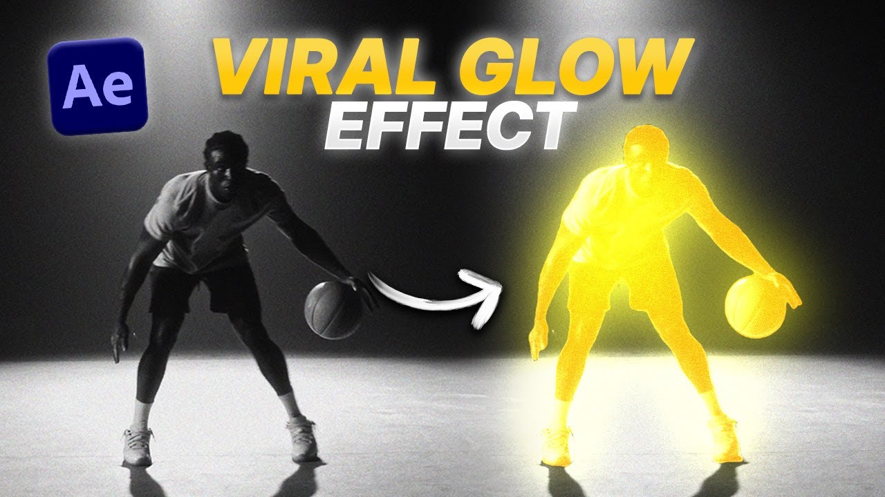VIRAL GLOW EFFECT Tutorial in After Effects (No Plugins) - YouTube