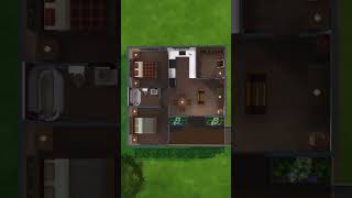 Small & Tiny House Sims 4 Floor Plan Ideas #shorts