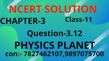 Ncert 11 Physics Chapter 3 Q.no-3.12|Motion along straight line Ex-3.12|neet jee important question