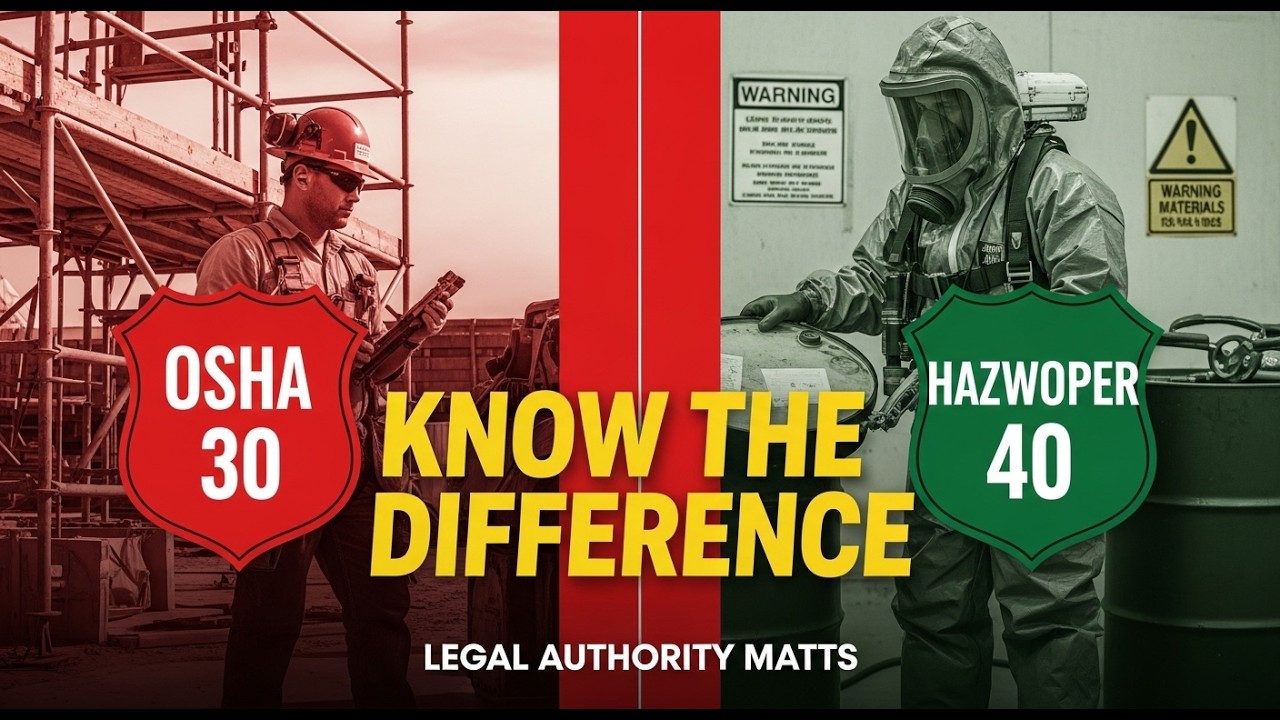 OSHA 30 vs HAZWOPER 40 | Know the Difference Before It’s Too Late