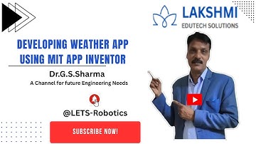 Developing Weather App using MIT App Inventor