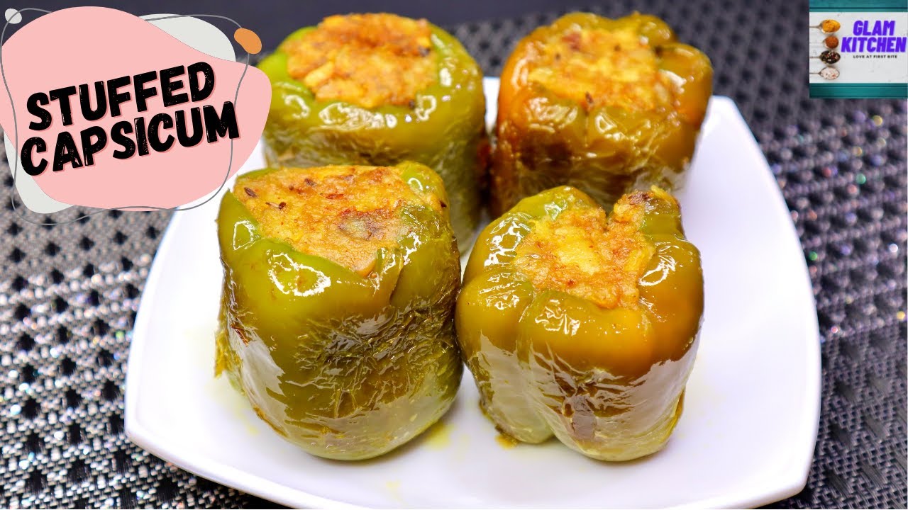 Stuffed Capsicum Masala भरवाँ शिमला मिर्च Potato Stuffed Capsicum