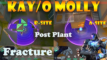 Valorant Top 15 Kayo Post Plant Molly Lineups for Fracture | Kay/o lineups | Kayo guide fracture |