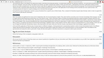 Moving Wiki text to Word According to APA (Action Research Project)