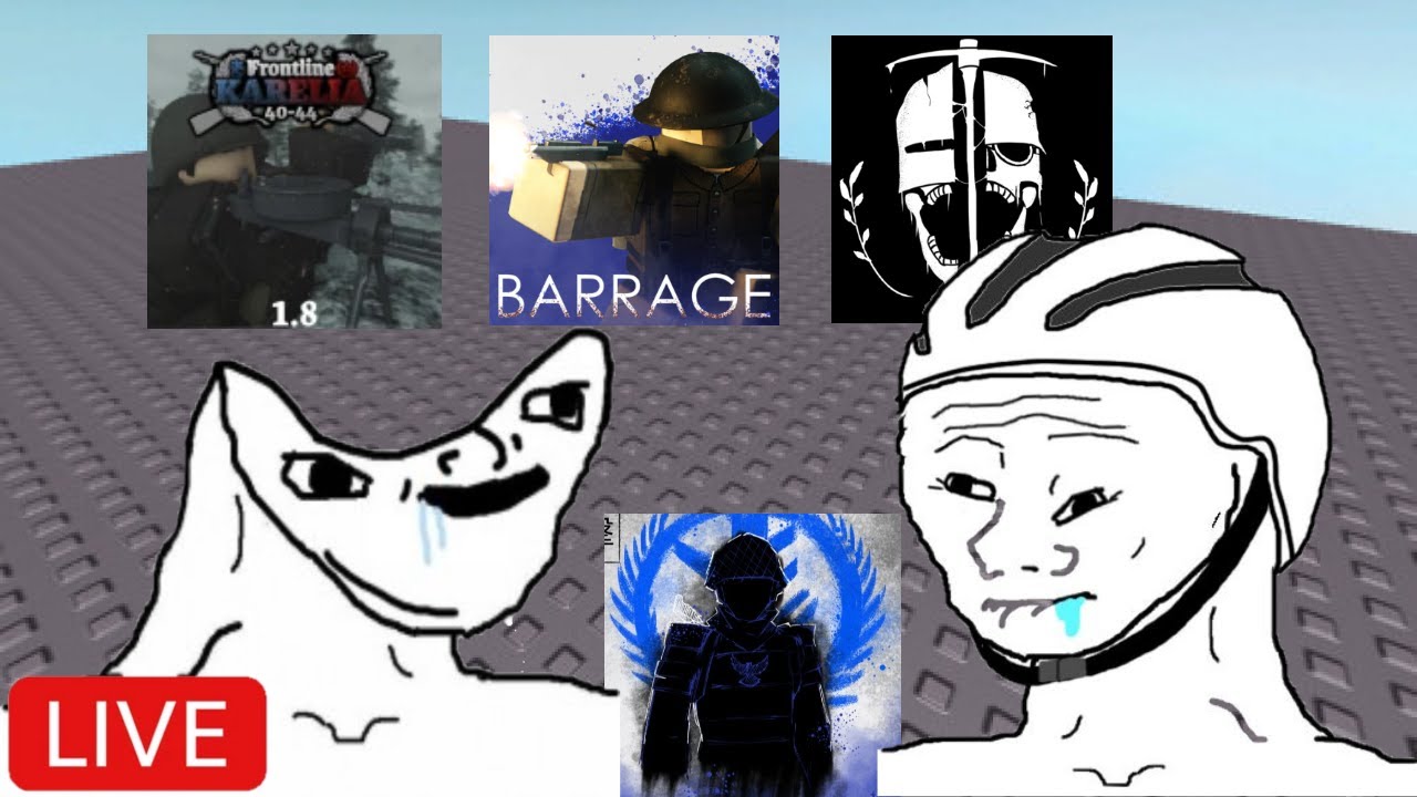 2 Gooners on Roblox (barrage, frontline karelia, grave digger, broken paradise)