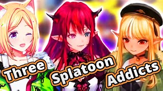 Flare・IRyS・Aki are Truly addicted! Hectic Trizooka Splatoon Challenges! [Shiranui Flare/不知火フレア]