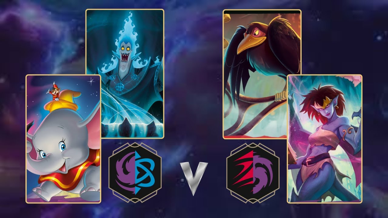 Blurple vs Ruby Amethyst | Lorcana Set 10 Whispers in the Well | Casual Play