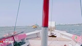 Naik Perahu Keliling Laut Pantai Ancol l wisata jakarta