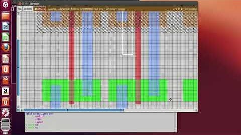 Layout of two input XNOR gate in Magic