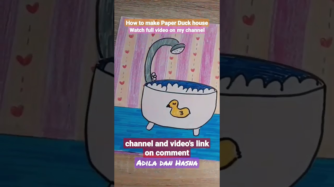 paper duck house😍 