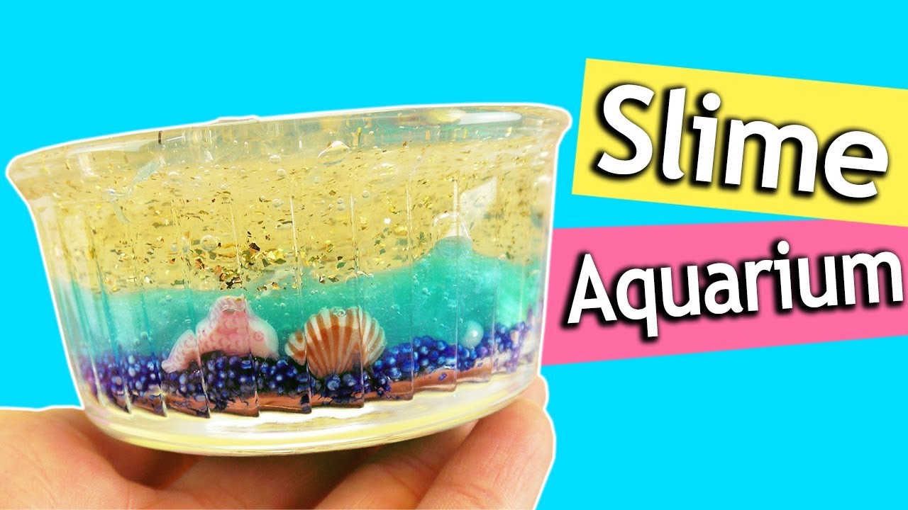 MINIATUR SLIME AQUARIUM selber machen DIY Idee fürs Zimmer deutsch