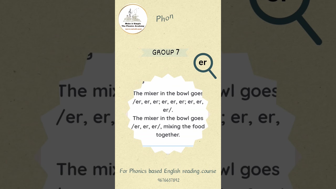 Jolly Phonics_ digraph "er"_ sound, action and rhyme